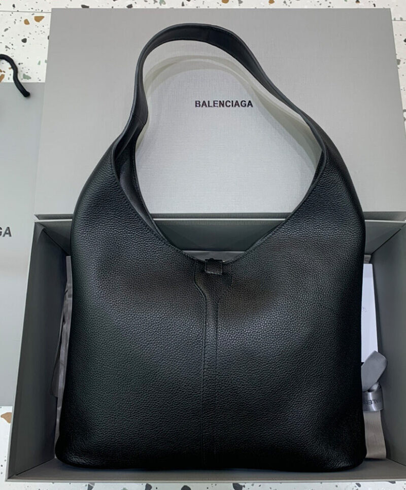 Balenciaga Locker Medium North-South Hobo Bag Black